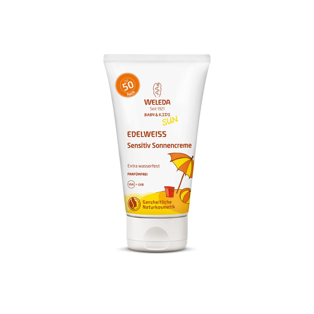 Weleda Edelweiss Baby&Kids Sun SPF 30 - Sunscreen Body Milk for Sensitive  Skin, weleda baby