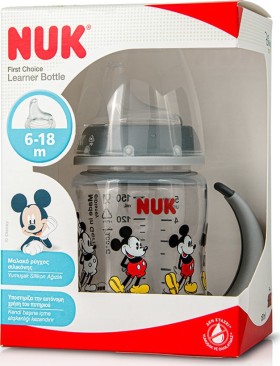 NUK Baby Bottle First Choice Disney Mickey / Minnie Mouse with Handles 150ml