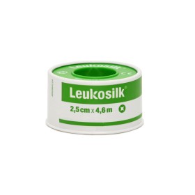 LEUKOSILK Silk bandage - 4.6 m x 2.5 cm