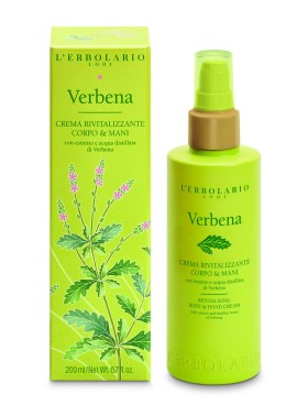 LErbolario Revitalising Body & Hand Cream Verbena 200 ml