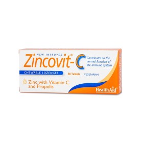 HEALTH AID Zincovit-C Chewable For The Neck 60 Tabs