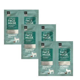 BODYFARM Donkey Milk Face Mask - Set of 3 Double Sachets (3 x 2x8ml)