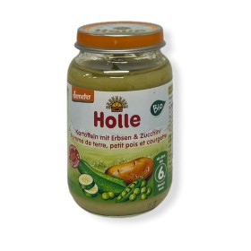 HOLLE Potatoes, peas & zucchini from 6 months in a jar 190gr