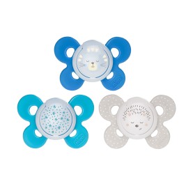 CHICCO Pacifier COMFORT, 16-36m, 2pcs, Blue with case