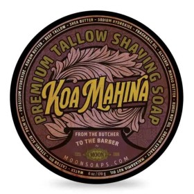Moon Soaps Shaving Soap Koa Mahina 170ml ( woody, dark, tropical fragrance)