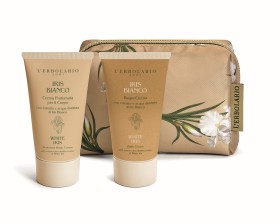 LErbolario White Iris Blossom Beauty Pochette (bath cream & perfumed body cream)