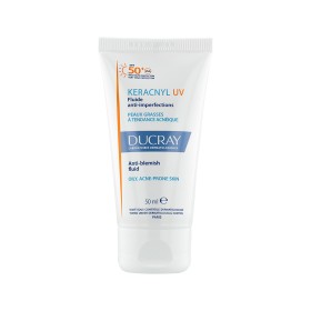 DUCRAY Keracnyl UV SPF50+ High Protection Liquid Sunscreen Cream for Acne Prone Skin 50ml