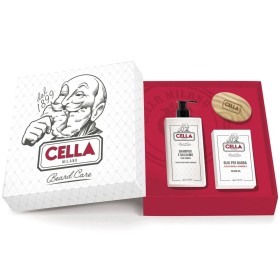 CELLA MILANO Total Beard Gift Box Set Beard Conditioner Shampoo Beard Oil Beard Brush