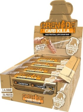 GRENADE Caramel Chaos High Protein Bar 12X60gr