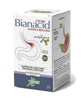 ABOCA Neo Bianacid For Heartburn And Reflux 45 Chewable Tablets
