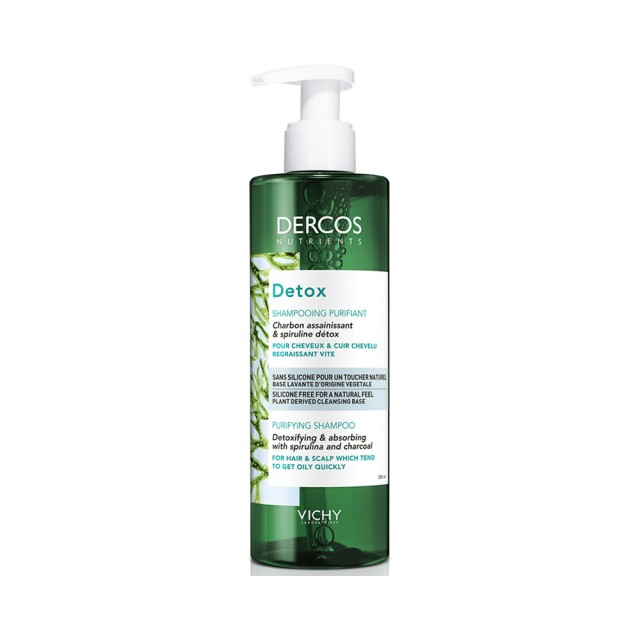 VICHY Dercos Nutrients Detox Intensive Cleansing Shampoo For Oily Hair 250ml