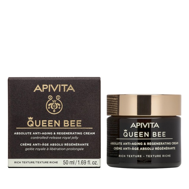 APIVITA Queen Bee Absolute Anti-Aging & Regenerating Cream - Rich Texture 50ml