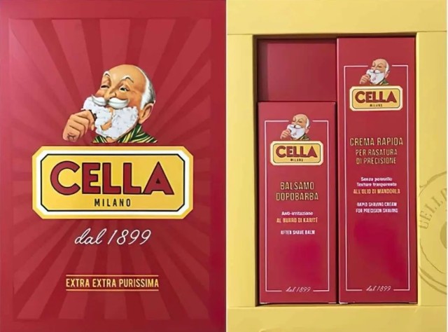 CELLA MILANO Classic Shaving Gift Set Shaving Cream Aftershave Balm