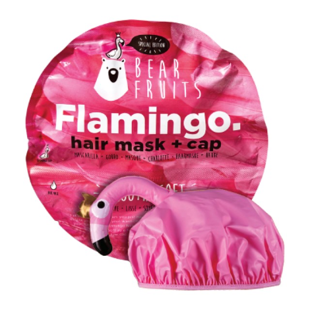 BEAR FRUITS Flamingo Hair Mask + Cap 1x20ml