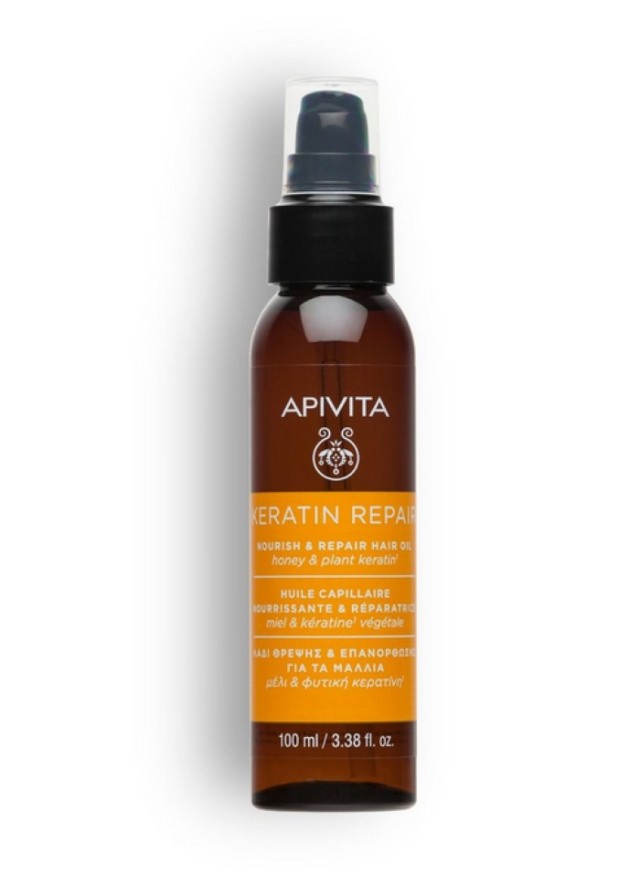 Apivita Keratin Repair Nourish & Repair Hair Oil 100ml