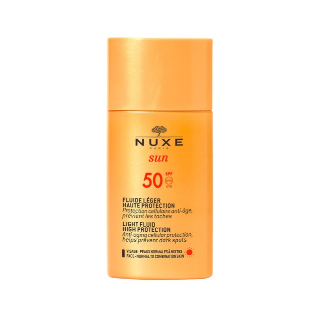 NUXE SUN Face cream -sunscreen face light texture SPF50
