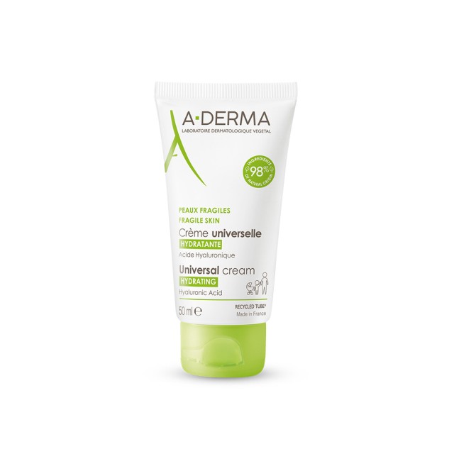 A-DERMA Les Indispensables Universal Moisturizing Face & Body Cream for the Whole Family 50ml