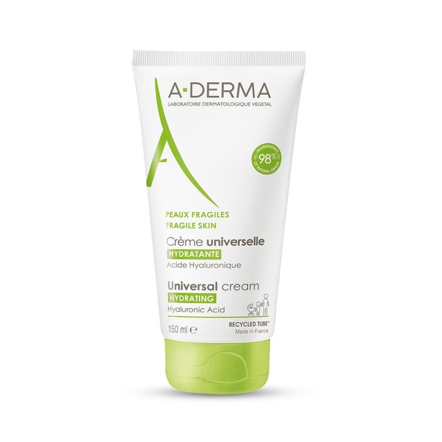 A-DERMA Les Indispensables Universal Moisturizing Face & Body Cream for the Whole Family 150ml