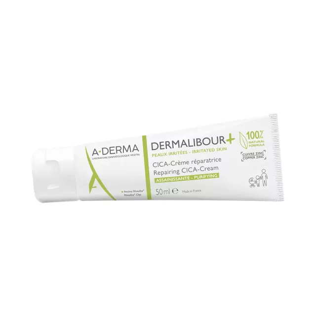A-Derma Dermalibour + Regenerating CICA Cream, 50 mL
