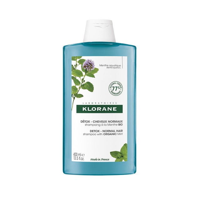 KLORANE Aquatic Mint Detoxification Shampoo with Water Mint BIO 400ml