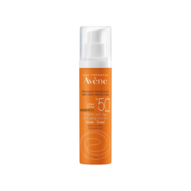AVENE Crème Solaire Antiage Teinté SPF50 + - Sunscreen face cream with anti-aging action & color 50ml