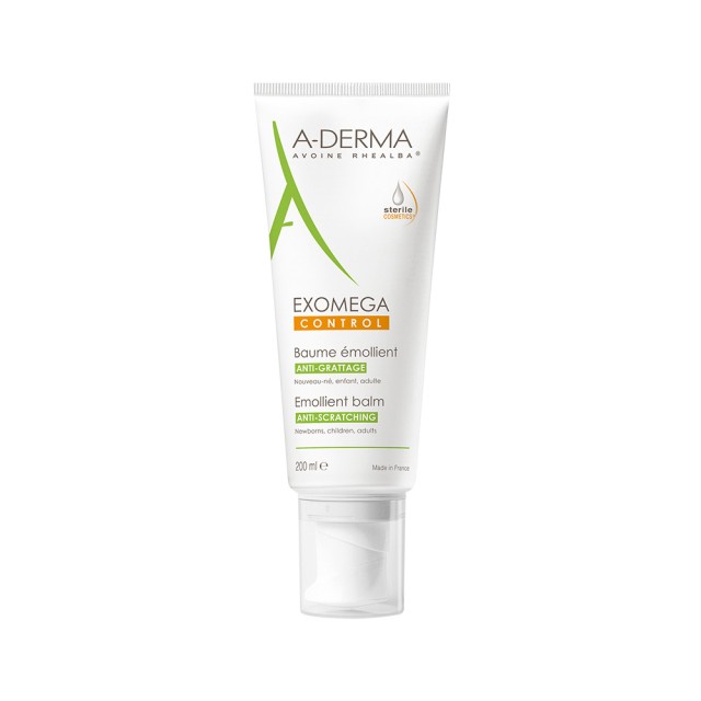 A-DERMA Exomega Control Baume - Atopic Skin 200ml & Gift Sunscreen Protect AD 5ml