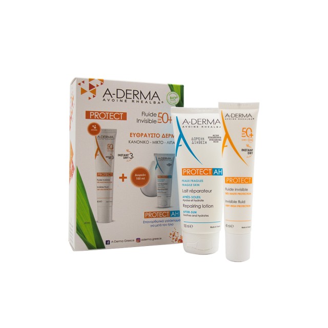 A-DERMA Protect Promo Slim Firming Face Cream SPF 50+ 40ml & Gift After Sun Protect AH 100ml