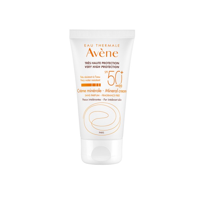 AVENE Minérale Sunscreen SPF 50+ - Very high protection with 100% natural filters - 50ml