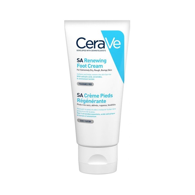 CERAVE Renewing Foot Cream Regenerating Foot Cream for Very Dry, Rough Cracked Skin 88ml