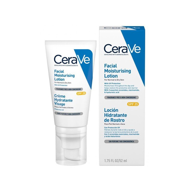 CERAVE Facial Moisturising Lotion SPF25 for Normal to Dry Skin 52ml