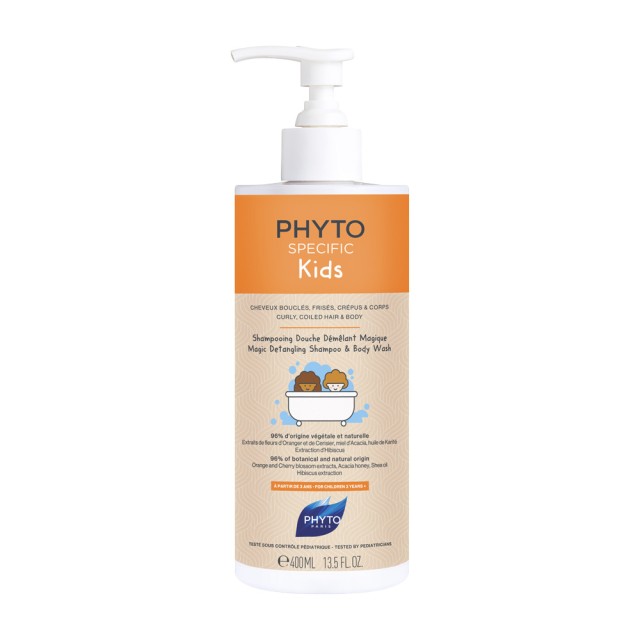 PHYTO PHYTOSPECIFIC Kids - Magic Shampoo that untangles the hair & Shower Gel Wavy, curly hair and body 400ml