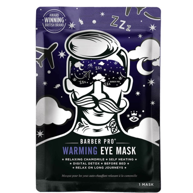 BARBER PRO Warming Eye Mask relaxing chamomile self heating digital detox