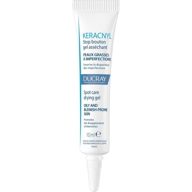 Ducray Keracnyl Topical Emergency Spot Treatment Stop Bouton 24h Gel Face Day 10ml