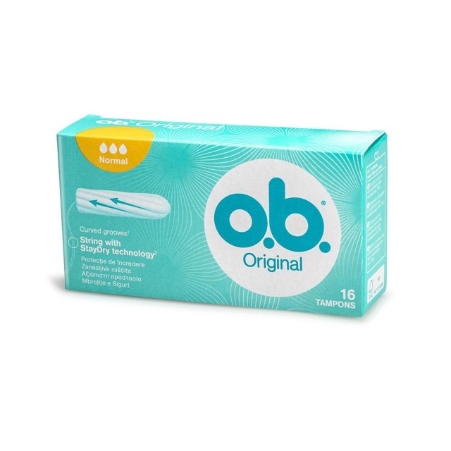 OB Normal 16P - Tampon For Normal Flow 16Pcs