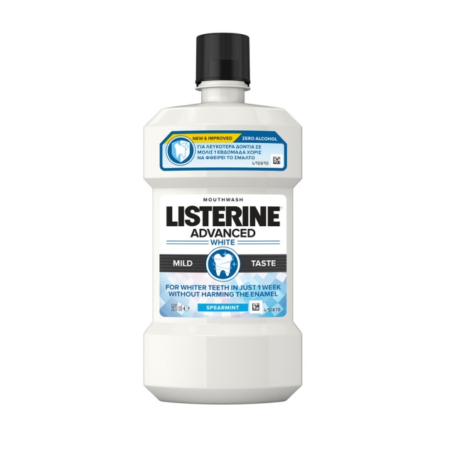 LISTERINE Advanced White Mouth Solution with Mild Flavor 500ml