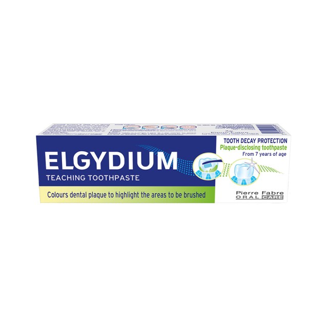 ELGYDIUM Teaching Toothpaste Tooth Decay Protection Plate Reveal, for Children from 7 years 50ml