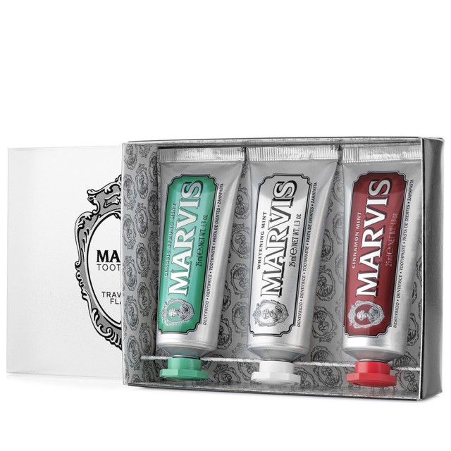 MARVIS 3 Flavours TRAVEL BOX Toothpaste 3x25ml