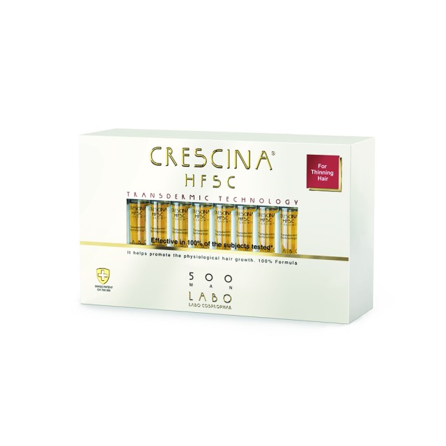 CRESCINA Transdermic HFSC 100% Treatment 500 Man 20 vials
