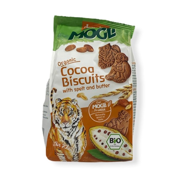 MOGLI Childrens cookies with cocoa X / Sugar 125gr