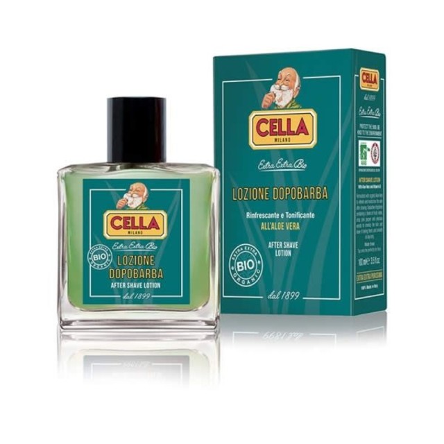 CELLA MILANO after shave lotion bio organic with aloe vera sensitive skin 100ml