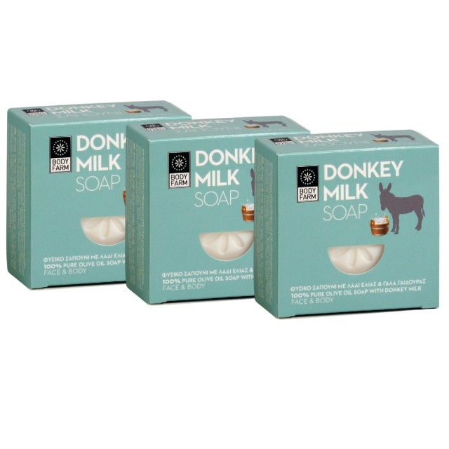 BODYFARM Donkey Milk Soap Triple Pack (3 x 110g)