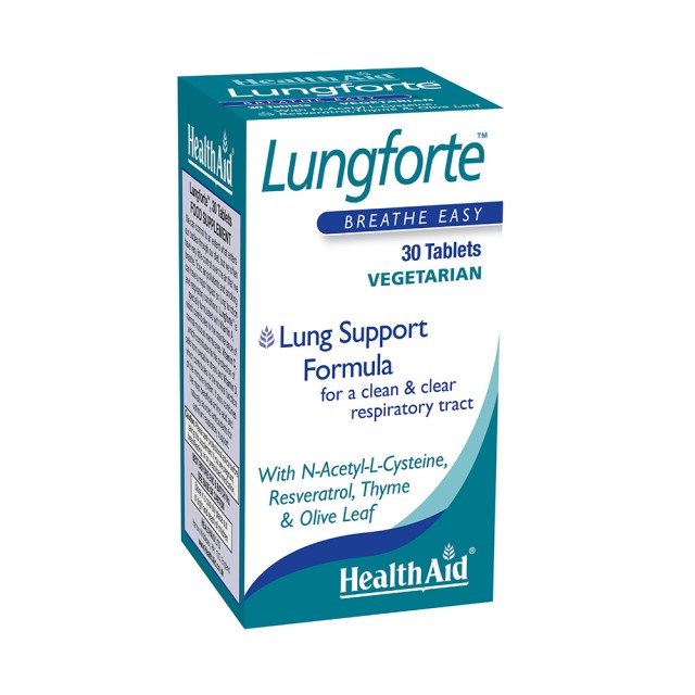 HEALTH AID Lungforte -Respiratory 30 Tabs