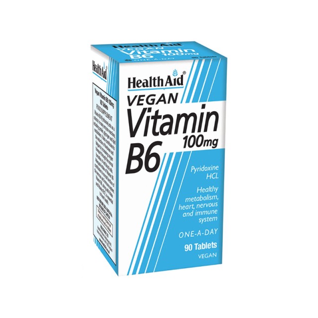 HEALTH AID B6 Vitamin 100mg 90 tablets