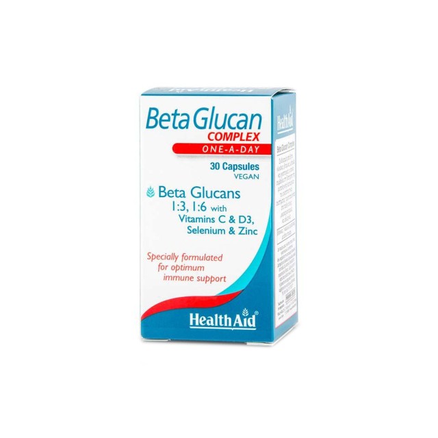 HEALTH AID Beta Glucan Complex & D3 2000Iu 30 Caps