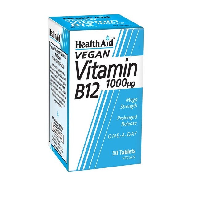 HEALTH AID Vitamin Β12 Cobalamin 1000Μg 50 Tabs