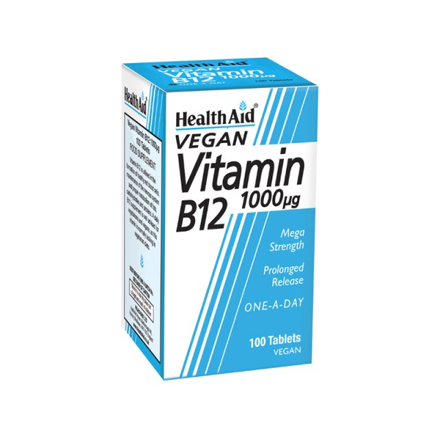 HEALTH AID Vitamin Β12 Cobalamin 1000Μg 100 Tabs