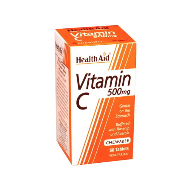 HEALTH AID Vitamin C 500Mg - Chewable 60 Tabs