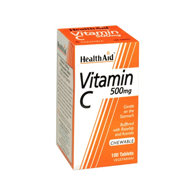 HEALTH AID Vitamin C 500mg Chewable 100 chewable tablets