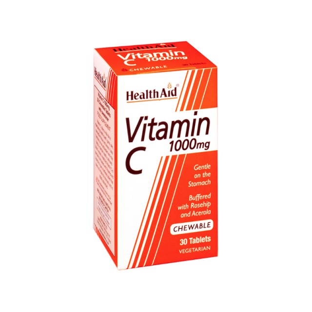 HEALTH AID Vitamin C 1Gr - Chewable 30 Tabs