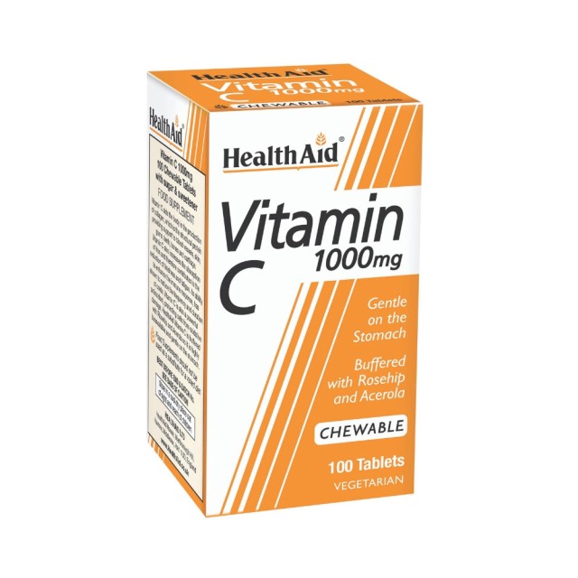 HEALTH AID Vitamin C 1000mg 100 chewable tablets